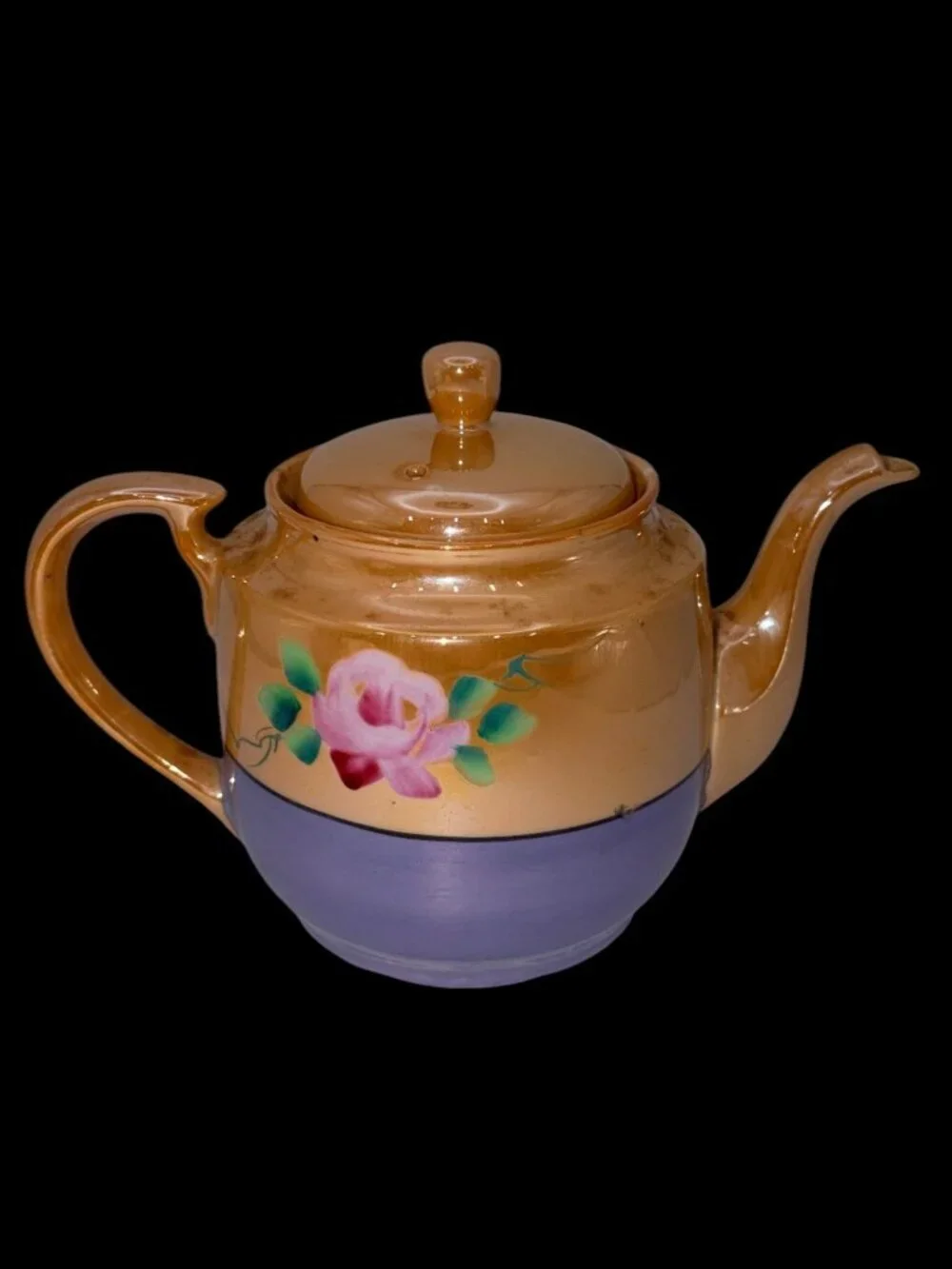 Vintage Japanese Lusterware Tea Set – Teapot, Sugar Bowl & Creamer Takito Era